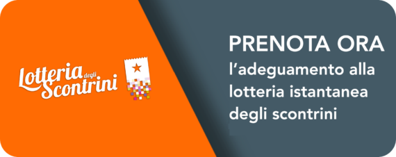 Prenota ora l'adeguamento alla nuova lotteria degli scontrini istantanea